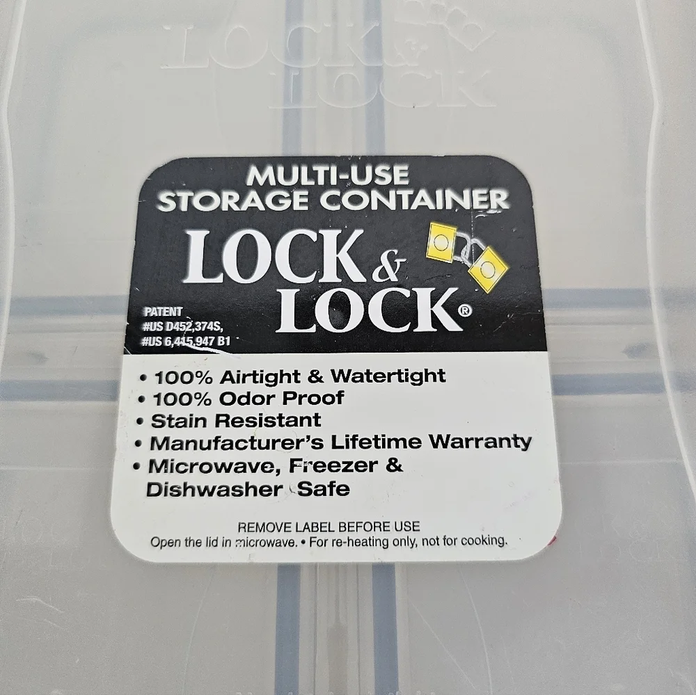 Lock & Lock Set Of 17 Multi-Use Nesting Storage Containers & Lids Vintage NOS